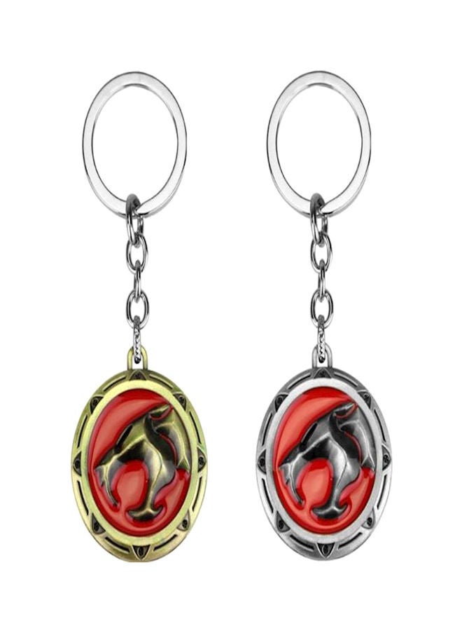 NIBEMINENT Jurassic Park Logo Key Chain