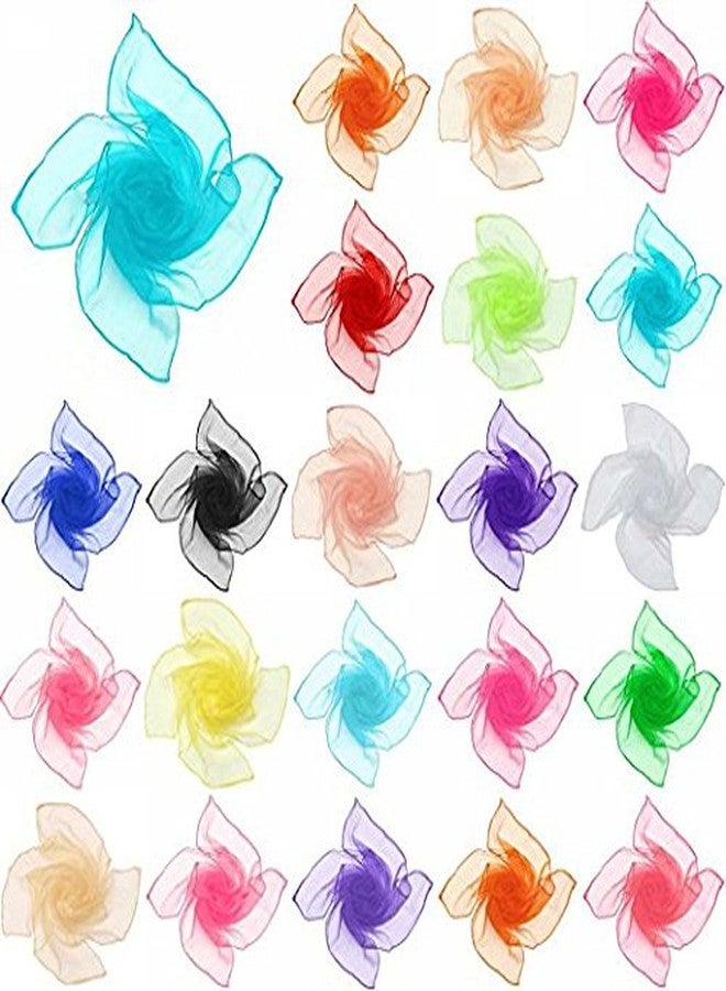 Boolavard Sheer Chiffon Square Scarf in Colours - 50s Style - Image 2