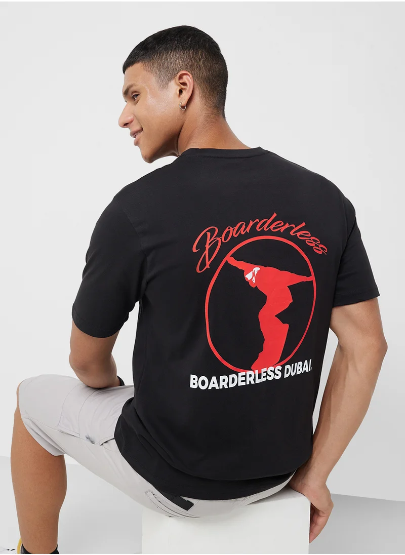 سفنتي فايف Oversized Graphic T-Shirt