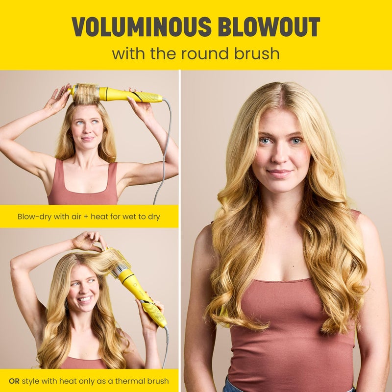 دربار Airbar الشامل الشامل + الحرارة النشطة 8-في 1 متعددة على طراز متعددة لتجفيف سريع طويل الأمد انفجارات أنماط أنيقة-التصميم الرطب أو الجاف مصنوع بسهولة - Image 5