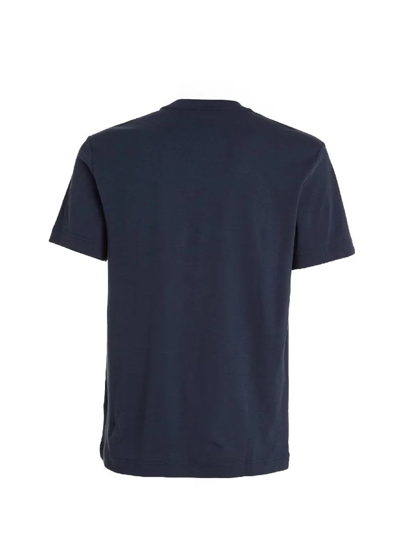 CALVIN KLEIN Calvin Klein Men's T-Shirt - Casual Top - Cotton , Blue