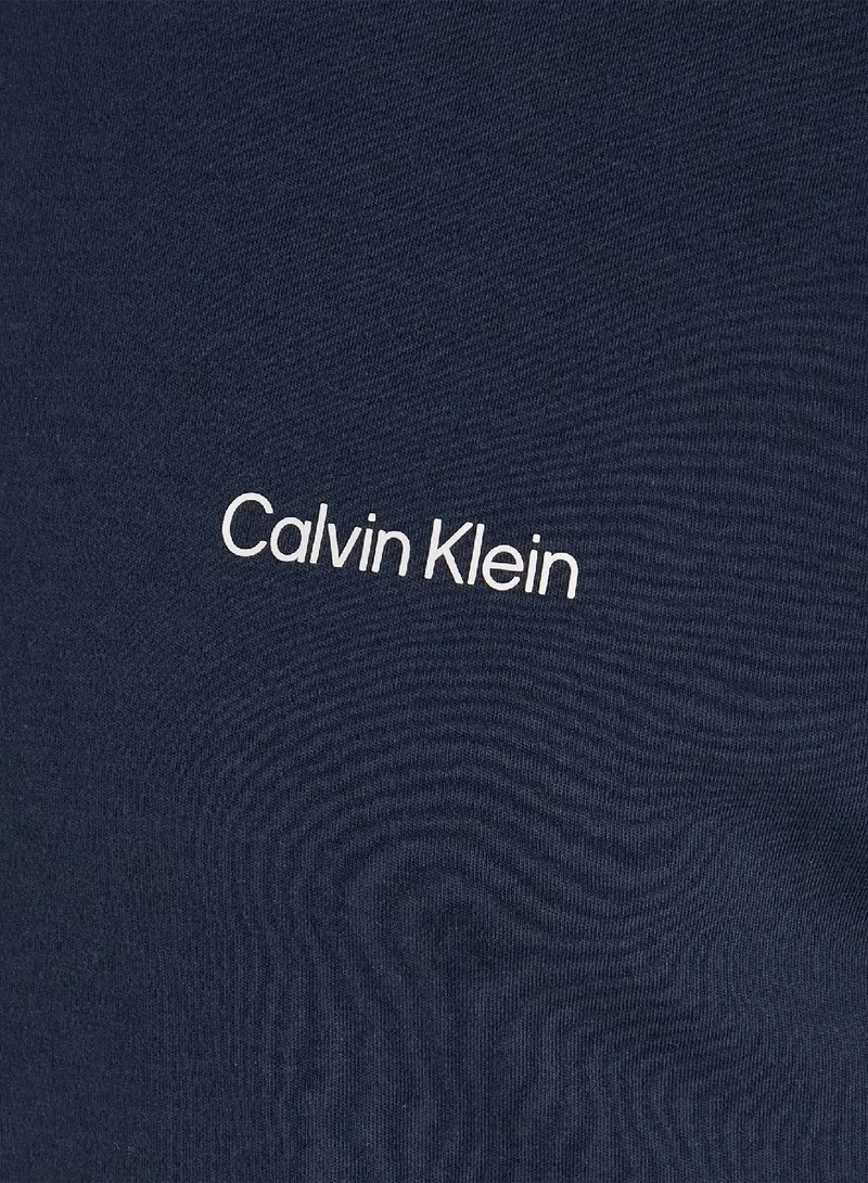 CALVIN KLEIN Calvin Klein Men's T-Shirt - Casual Top - Cotton , Blue