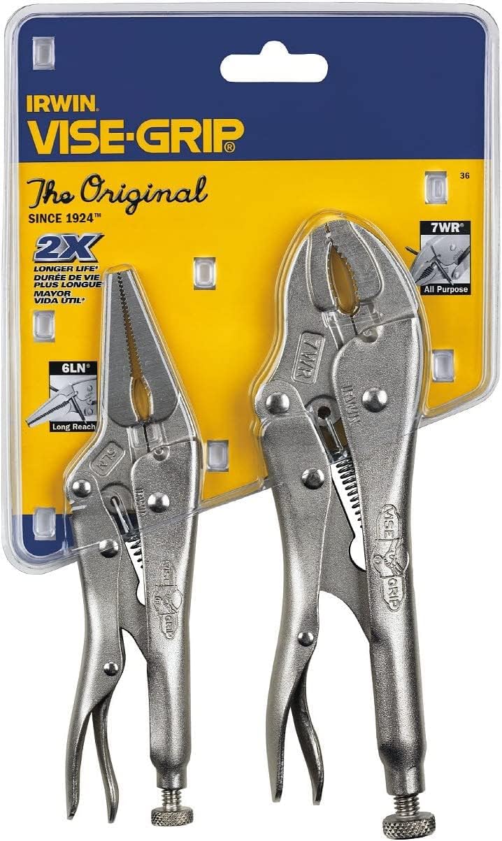 كماشة قفل VISE-GRIP الأصلية مع مجموعة قاطع الأسلاك، 2 قطعة، 36