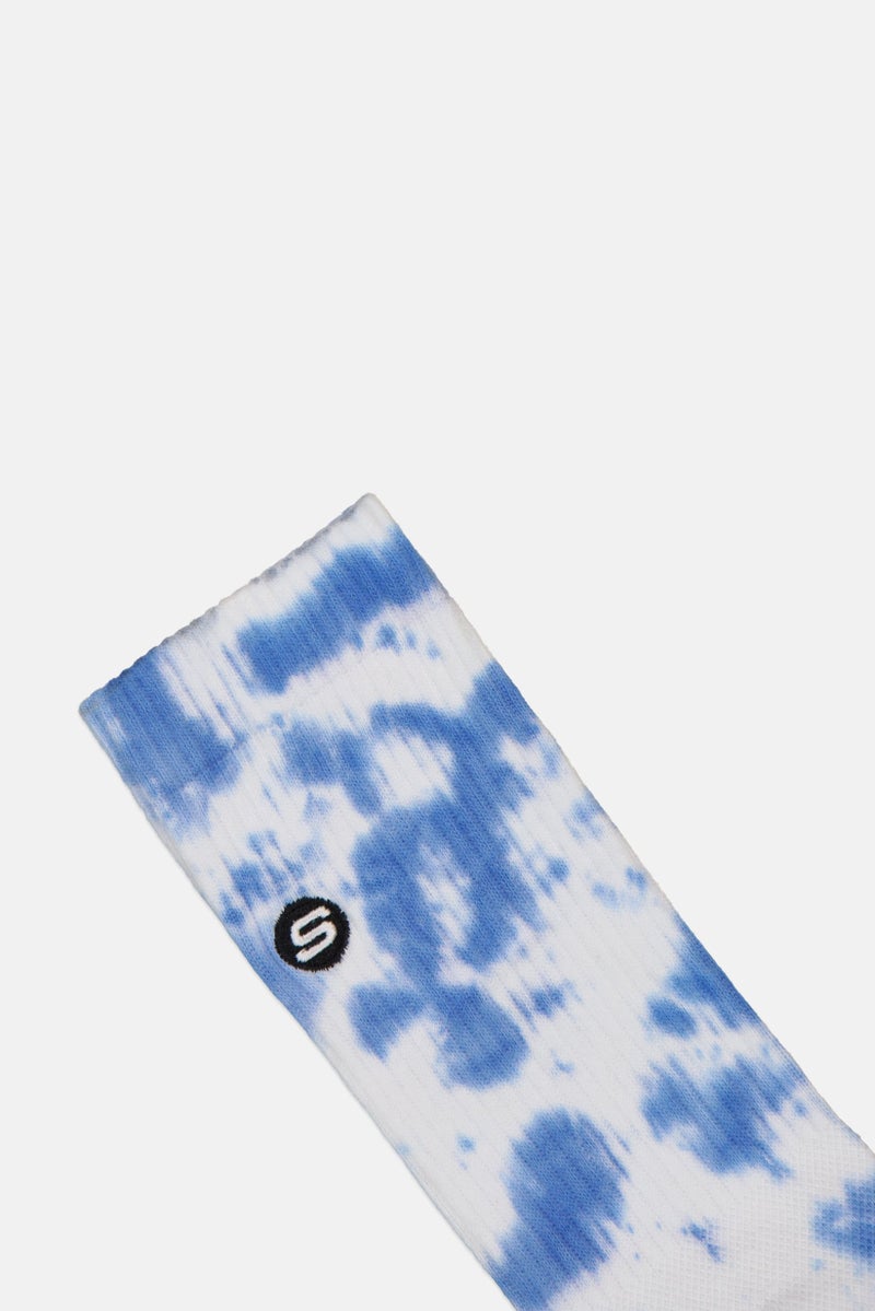 SKECHERS Women Tie Dye Crew Socks, Multicolor - Image 3