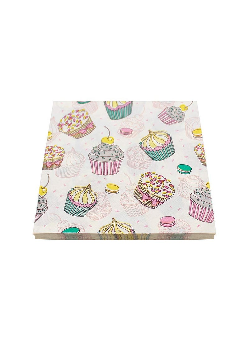 A Vintage Affair A Vintage Affair Cupcake Tissue Paper Pack For Home Party any Occation Birthdayannvarsory etc set of 20  - Image 3