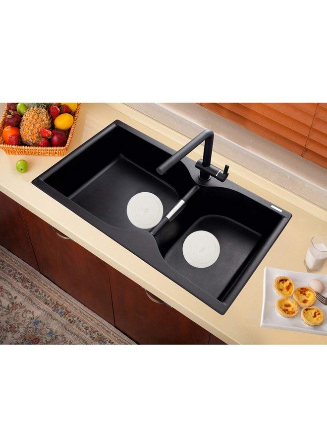 V-TOP Tub Stopper 2 Pack, 6 inches Large Silicone Drain Plug Hair Stopper Flat Suction Cover for Kitchen Bathroom and Laundry - Image 5