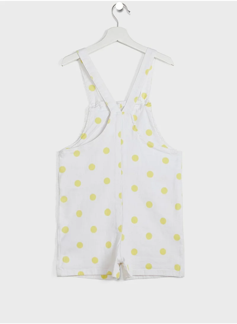 Zippy Kids Polka Printed Dungaree