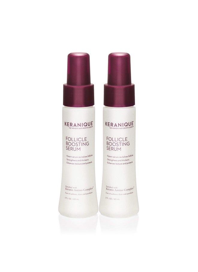 Keranique Follicle Boosting Serum For All Hair Types Enriched With Keratin Amino Complex Paraben/Sulfates Free 2 Pack (2 Fl Oz Each)  - Image 2
