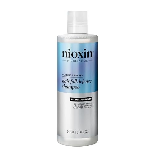 NIOXIN Hair Fall Defense Shampoo | Activates Hair Follicles for Visibly Less Hair Loss | With Niacinamide, Caffeine, Lauric Acid, and Sandalore | 8.1 Fl Oz. - Image 1