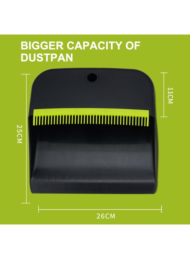 PAACHU Broom and Dustpan Set, Cleaning Supplies Broom and Dustpan Set for Home, 130cm Long Stainless Steel Handle Brooms with Upright Dustpan Combo Set for Home Office Kitchen Lobby Floor Cleaning - Image 4