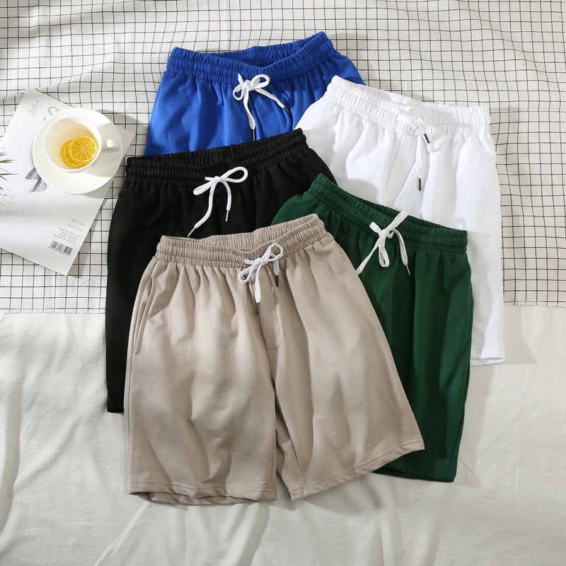 Summer 2024 Mens Casual Shorts Loose Fit Sport Beachwear White  - Image 3