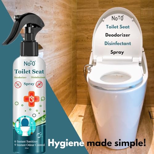 No-O Toilet Seat Sanitizer Spray 200 ml- Mint | Reduces The Risk Of UTI & Other Infections | Kills 99.9% Germs & Travel Friendly | Anti Odour, Deodorizer - Image 3
