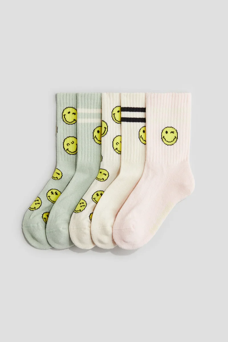 H&M 5-pack intarsia motif socks