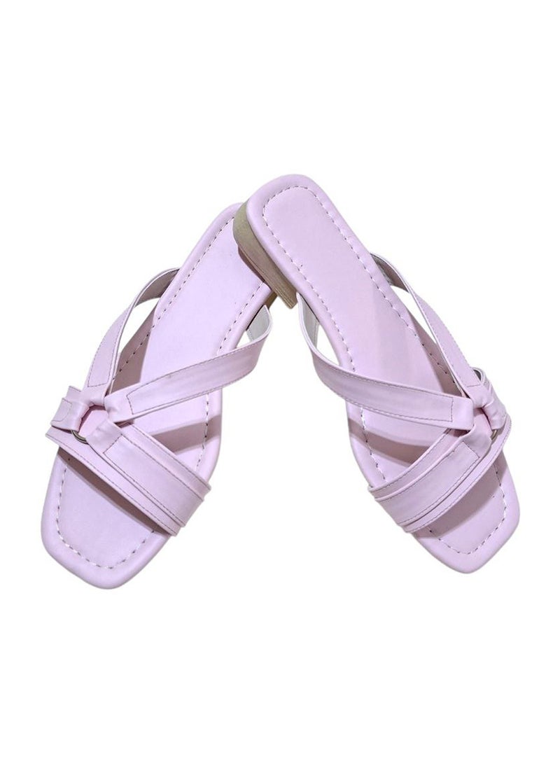 Karisma Flat Simple Design Strappy Slippers - Image 1
