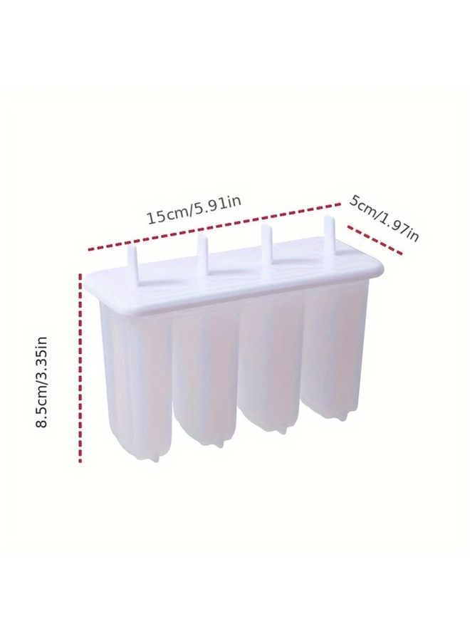Transparent BPA Free Flexible Popsicle Mold Dishwasher Safe For Homemade Ice Cream - Image 3