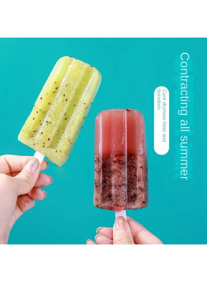 Transparent BPA Free Flexible Popsicle Mold Dishwasher Safe For Homemade Ice Cream - Image 4