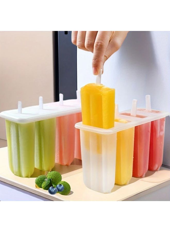 Transparent BPA Free Flexible Popsicle Mold Dishwasher Safe For Homemade Ice Cream - Image 1