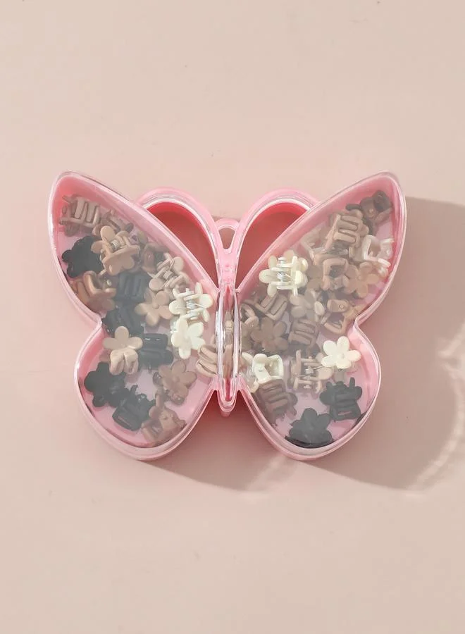 تايك تو طقم مشابك شعر أزهار 40 قطعة مع علبة