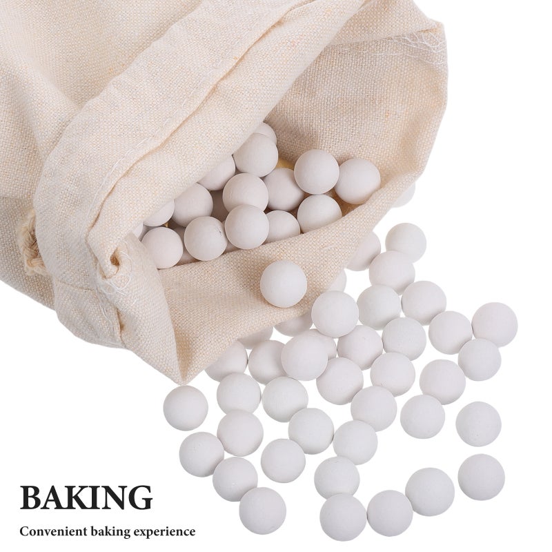 Weights for Baking Pie Crust Weights Reusable Small Round Beans Natural Stoneware for Pie Bread Baking Crust 500g - Image 4