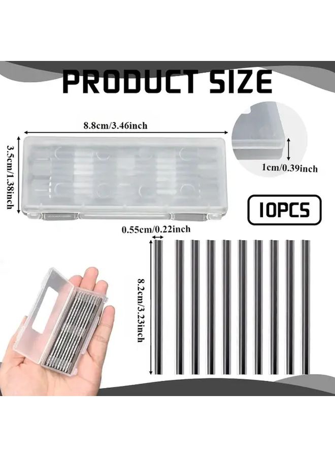 Alloy Steel Planer Blades Set 10Pcs Reversible 82mm For Woodworking Machinery - Image 2
