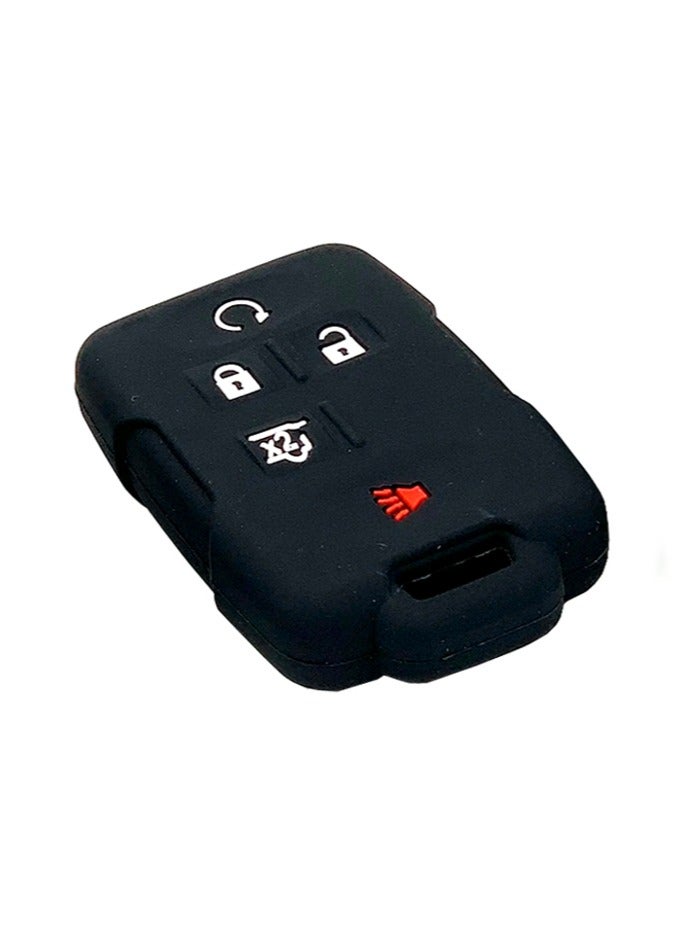 Service Zone Silicone Smart Remote Car Key Chain Cover Case 5 Buttons For 2014 2015 2016 Chevrolet GMC Sierra Colorado Silverado 1500 2500 3500  - Image 1