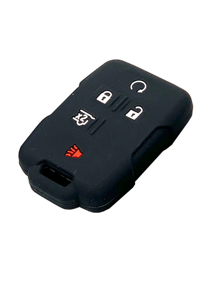 Service Zone Silicone Smart Remote Car Key Chain Cover Case 5 Buttons For 2014 2015 2016 Chevrolet GMC Sierra Colorado Silverado 1500 2500 3500  - Image 4