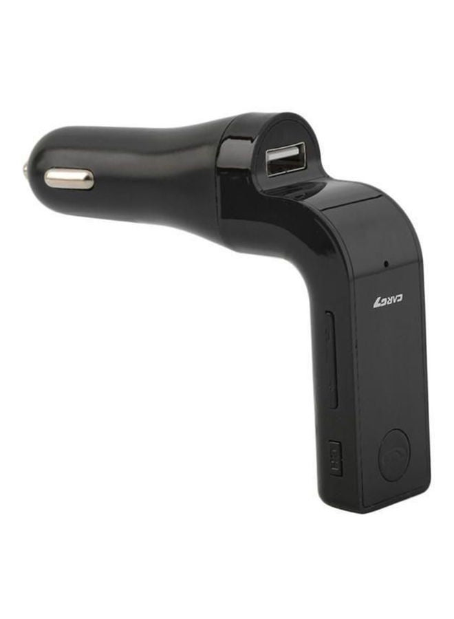 NIBEMINENT Bluetooth Transmitter With MP3 Player And USB Charger Black - Image 1