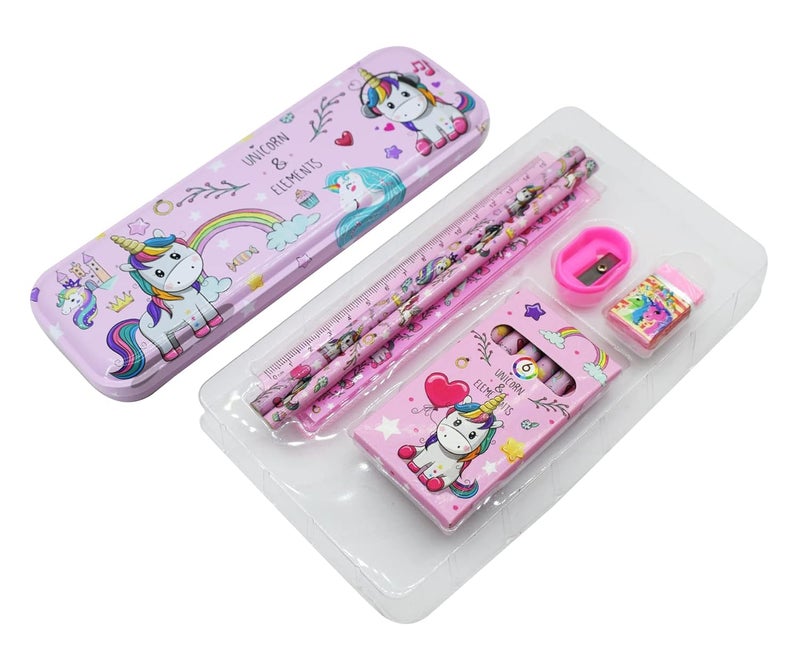 Asera Stationery Gift Pack for Kids for Birthday Return Gifts (Multicolour, Unicorn Theme) - Image 3