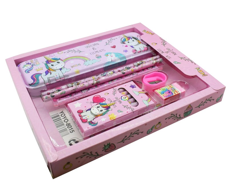 Asera Stationery Gift Pack for Kids for Birthday Return Gifts (Multicolour, Unicorn Theme) - Image 2
