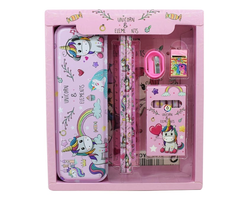 Asera Stationery Gift Pack for Kids for Birthday Return Gifts (Multicolour, Unicorn Theme) - Image 1