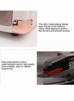 Generic Record Player Bluetooth Audio Living Room Retro European Gramophone Omament Birthday Gift Film Record Player  - Image 3