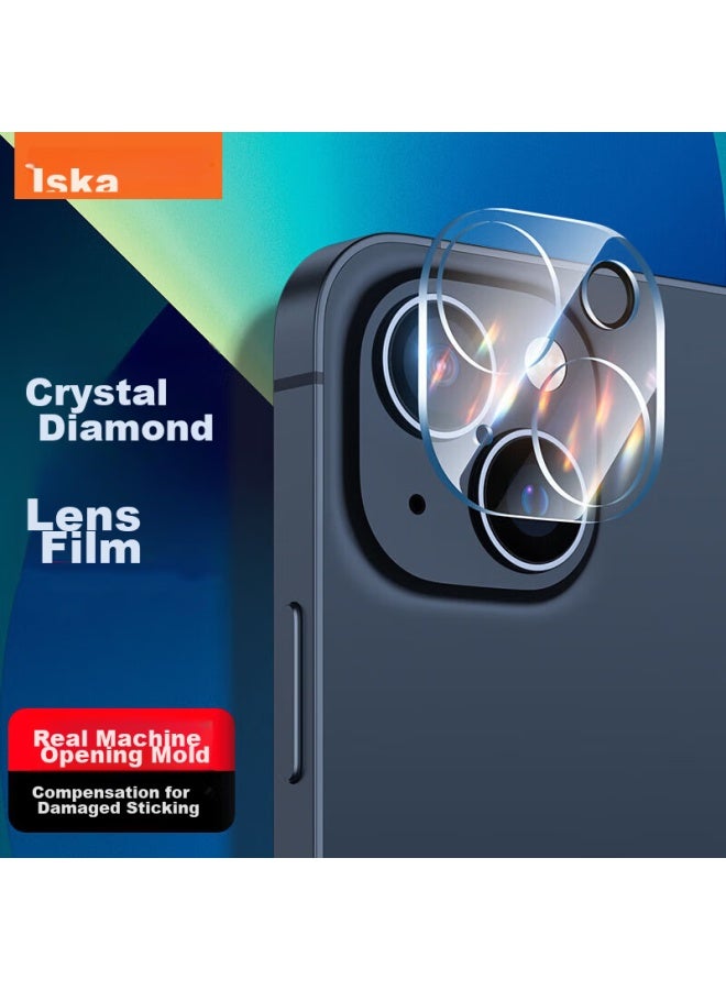 ISKA Yisika Lens Protector For Apple 13/13 Mini, Iphone 13/13 Mini Rear Camera Protective Film, Full Coverage, Hd Clear, Scratch-resistant, Wear-resistant Glass Film Jm72 - Image 1