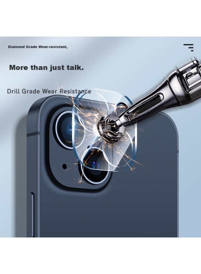ISKA Yisika Lens Protector For Apple 13/13 Mini, Iphone 13/13 Mini Rear Camera Protective Film, Full Coverage, Hd Clear, Scratch-resistant, Wear-resistant Glass Film Jm72 - Image 3