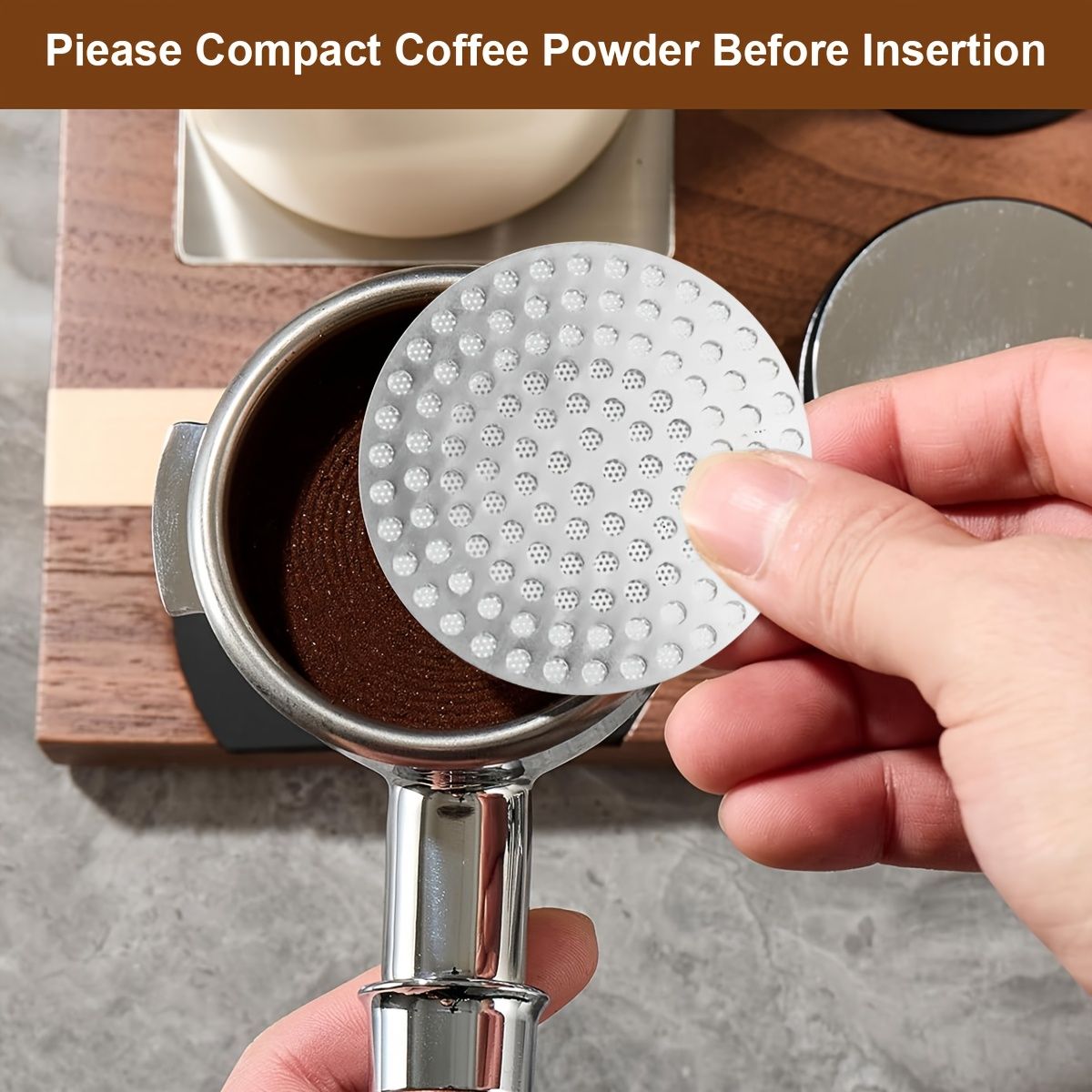 51Mm Stainless Steel Espresso Puck Screen Reusable Coffee Puck Screen Brewing Tool Gift For Coffee Enthusiasts
