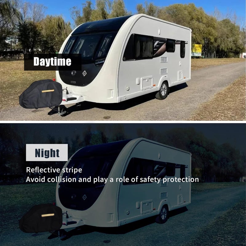 Andacar Waterproof Caravan Hitch Cover - Universal Trailer Jack Cover 35.5x6x23.6 Inch - Image 5