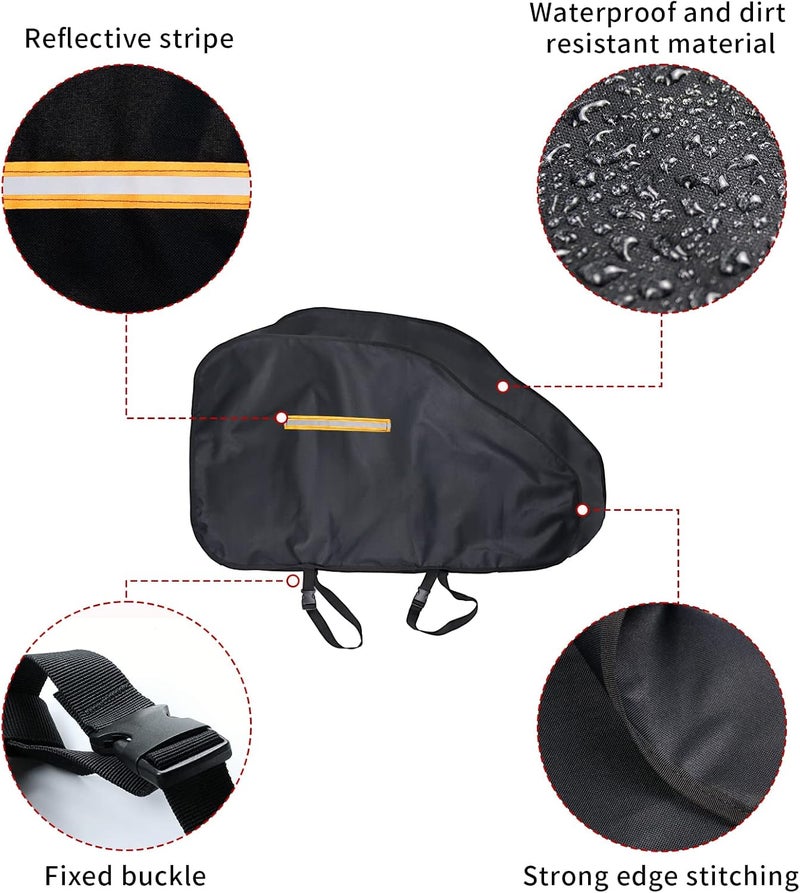 Andacar Waterproof Caravan Hitch Cover - Universal Trailer Jack Cover 35.5x6x23.6 Inch - Image 4