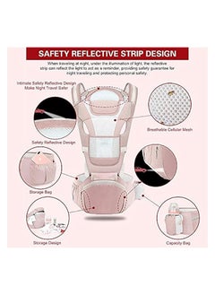 erorex multifunction baby strap waist stool hip seat baby carrier, suitable for 0-36 months baby,6 in 1 carrying mode,adjustable size, very suitable for hiking shopping trip  - Image 4