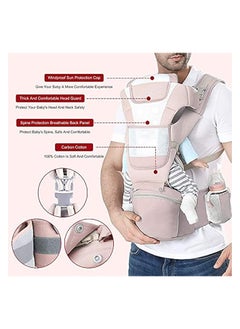 erorex multifunction baby strap waist stool hip seat baby carrier, suitable for 0-36 months baby,6 in 1 carrying mode,adjustable size, very suitable for hiking shopping trip  - Image 5