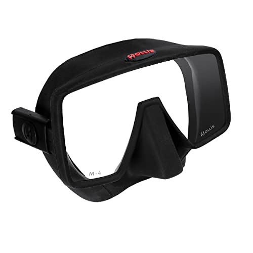 Hollis M-4 Mask | Ideal for Scuba Diving and Snorkeling | Square Lens Provides Wide Field of Vision | Low Volume Helps minimize fogging | Comfortable Silocon Skirt | Fits a Variety of Faces - Image 4