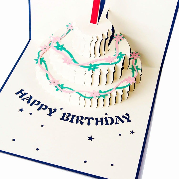 Birthday Greeting Card 3D Creative Card Handmade Hollow Paper Cake Birthday Blessing Gift Factory - Image 5