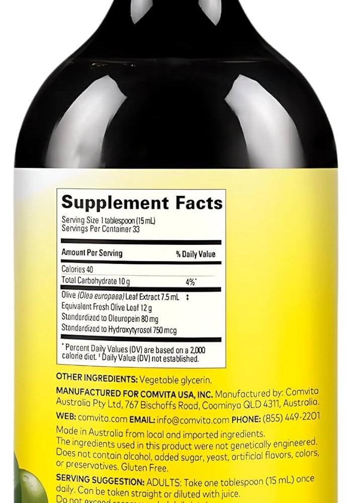 Comvita Olive Leaf Extract Health Supplement, Natural, 16.9 Fluid Ounce - Image 2