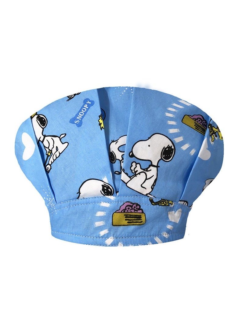 KUYING Printed Small Animal Cute Nurse Hat All Cotton Medical Work Fluffy Hat 