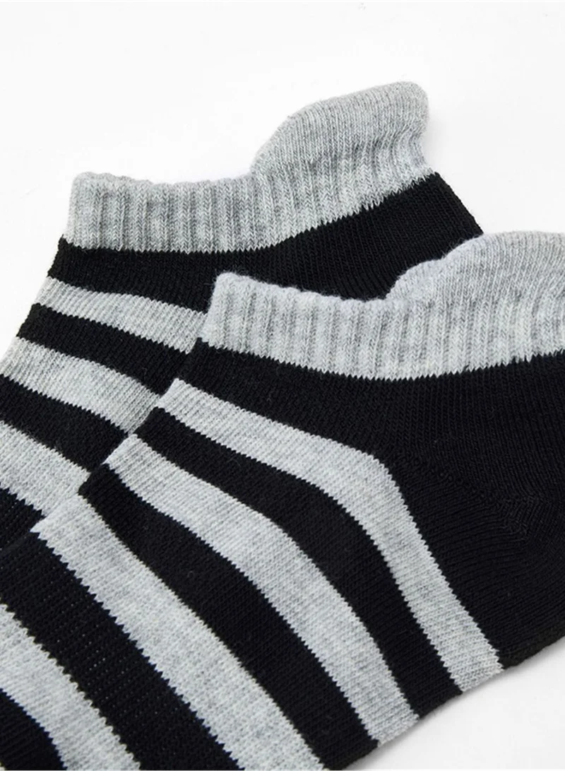 Giordano  Essentials Unisex 2-Pack Patterned Ped Socks  | Best Price UAE