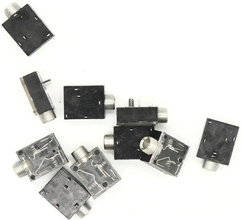 Electronicspices 5PCS 5 Pin 3.5mm Stereo Audio Jack Socket PCB Panel Mount for Headphone With Nut PJ-324M - Image 2