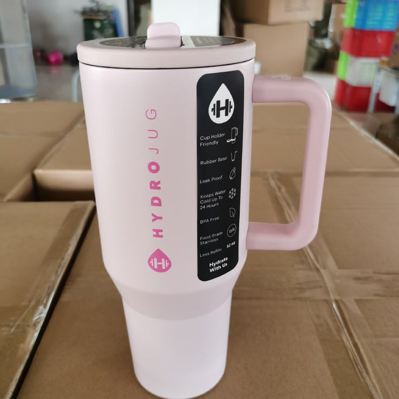 32OZ/40OZ Hydrojug Large Capacity Insulated Car Cup with Handle and Leak-Proof Lid