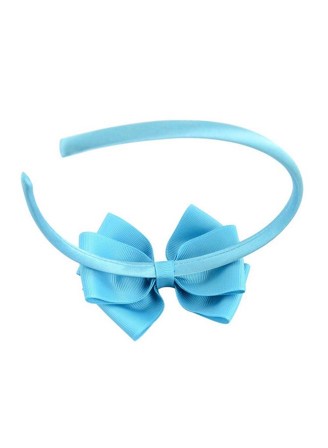 Lovefairy Girl'S Fashion Pure Color Bowknot Headband Multicolor Optional For Travel Photography Daily Life (Fuchsia) - Image 3