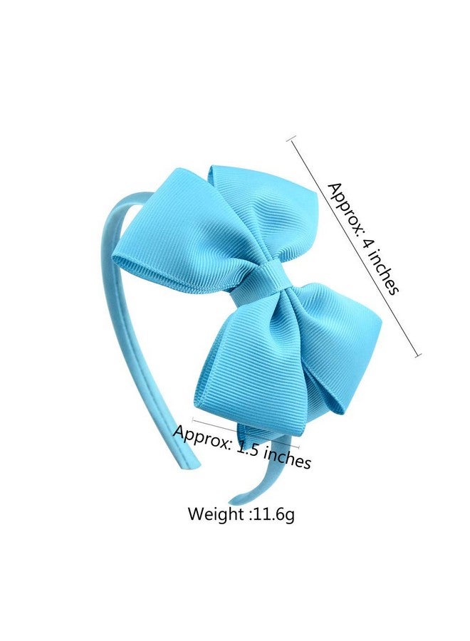 Lovefairy Girl'S Fashion Pure Color Bowknot Headband Multicolor Optional For Travel Photography Daily Life (Fuchsia) - Image 2