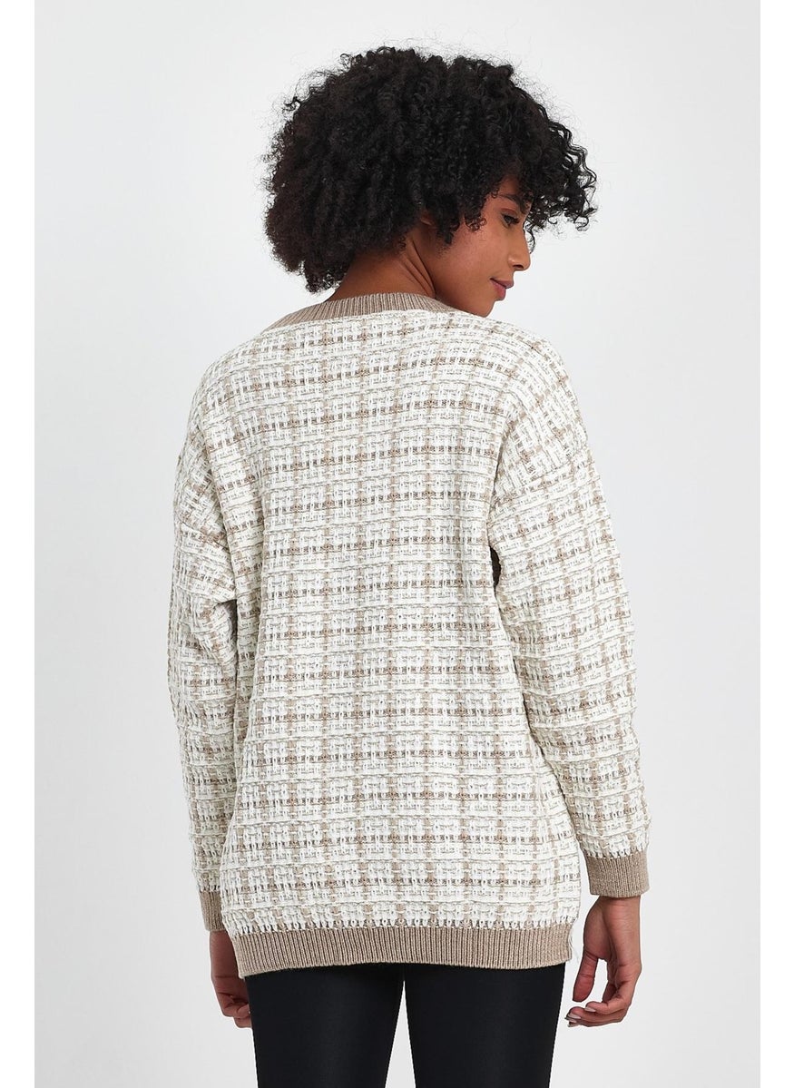 Alexander Gardi Patterned Pocket Knitted Cardigan (A91022-S)  - Image 3