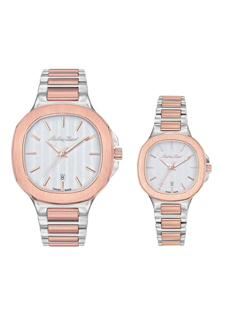 ماثي-تيسوت Mathey-Tissot Evasion White Dial Couple's Watch H152RA - D152RA - Image 1