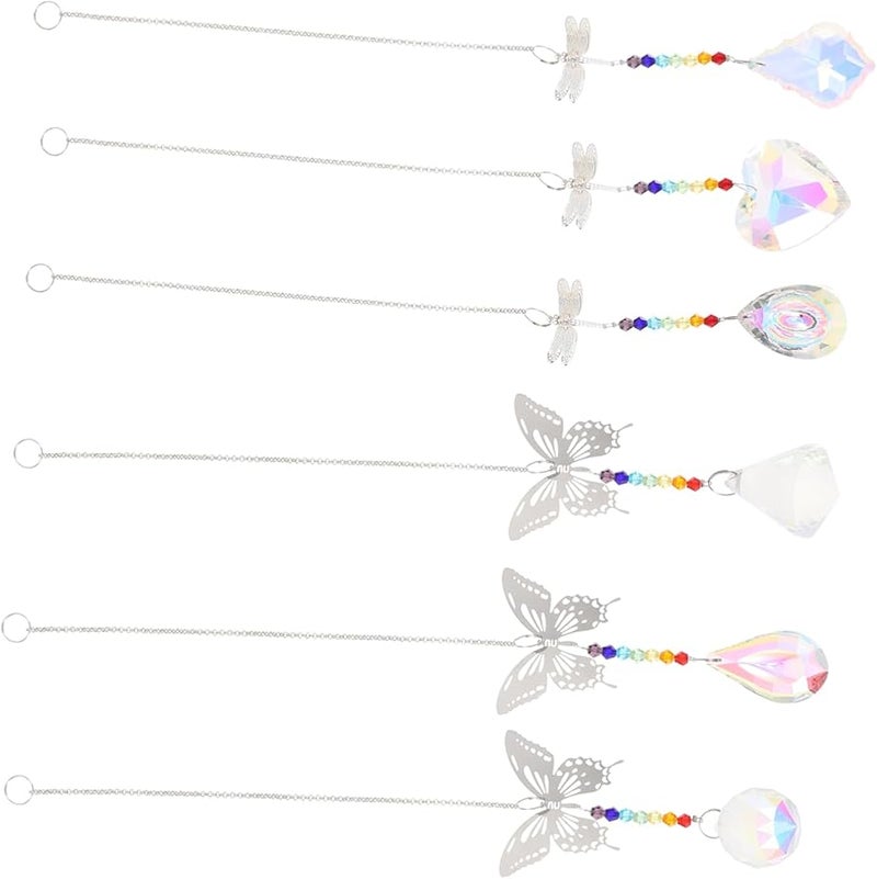 6 قطع كريستال سلسلة سحب قلادة لمروحة السقف ديكور المنزل - Image 2